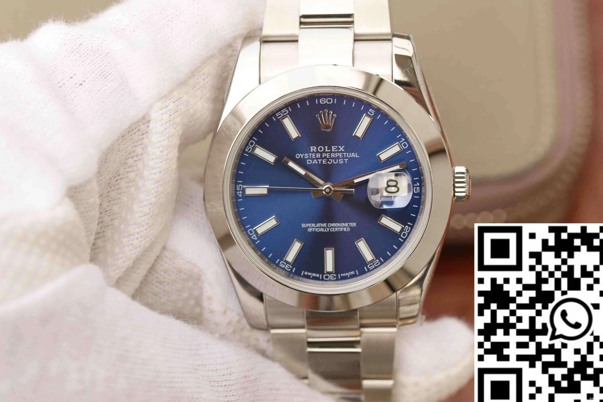 EW Rolex Blue Dial M126300-0001 Datejust Factory 0513